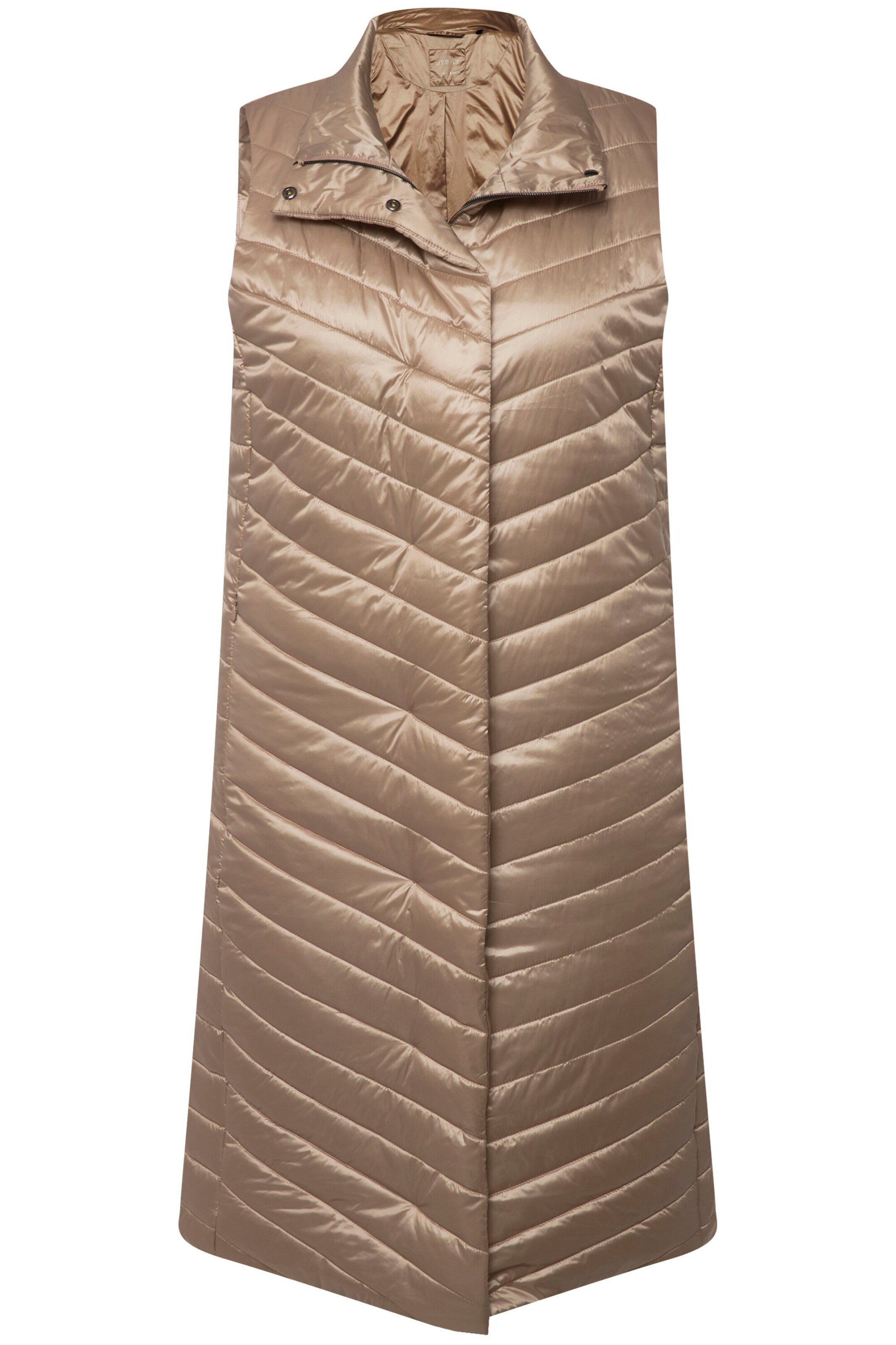Ulla Popken Bodywarmer in Beige: voorkant