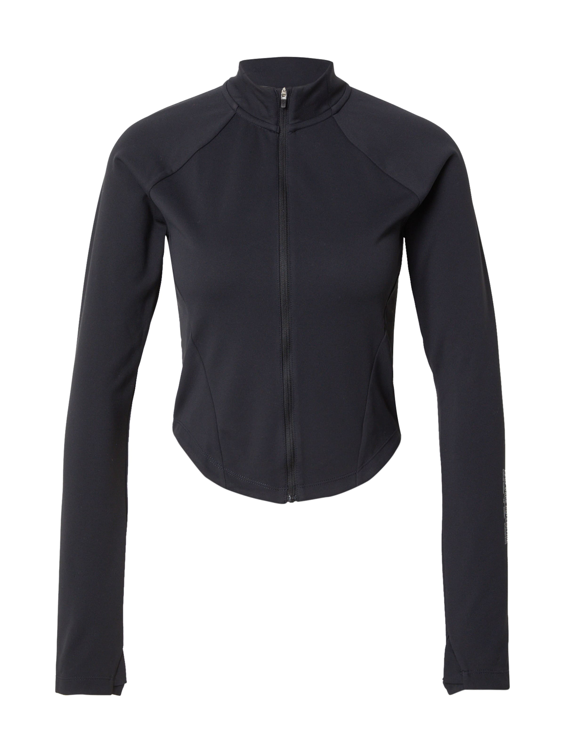 ICANIWILL Αθλητική ζακέτα φούτερ 'Mirage' σε μαύρο: μπροστά