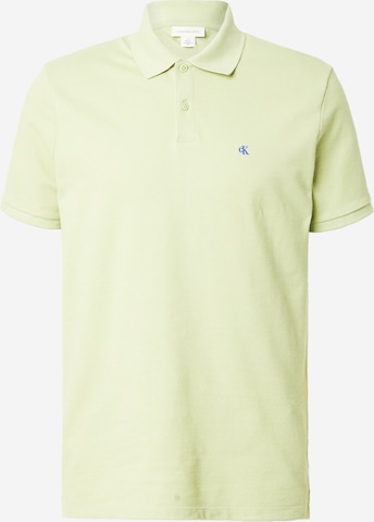 Tricou de la Calvin Klein Jeans pe verde: față