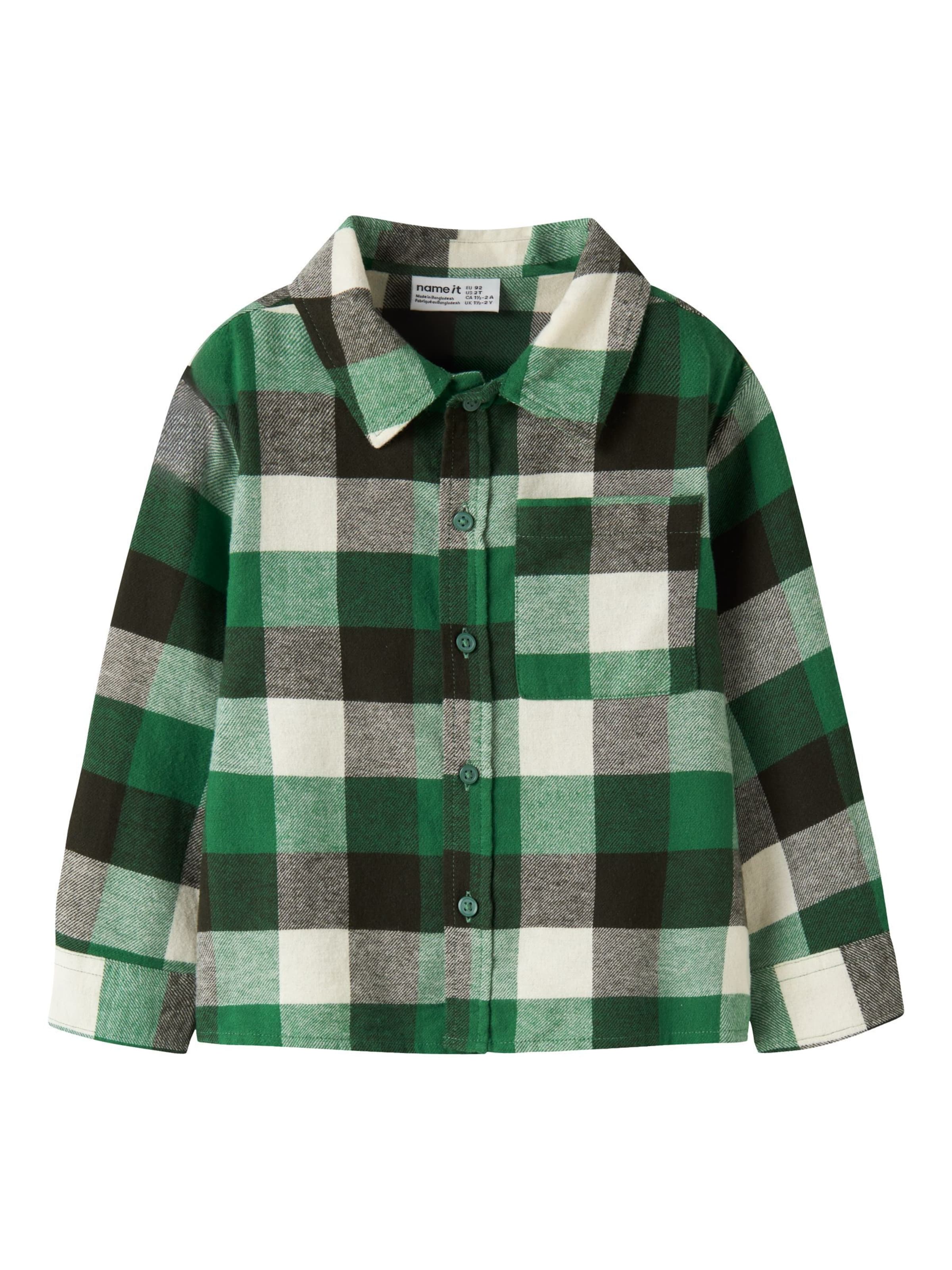Coupe regular Chemise NAME IT en mélange de couleurs : devant