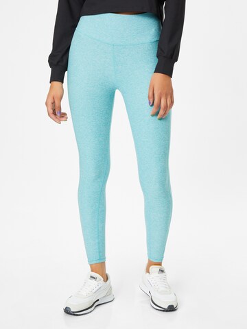 PUMA Skinny Workout Pants in Blue: front