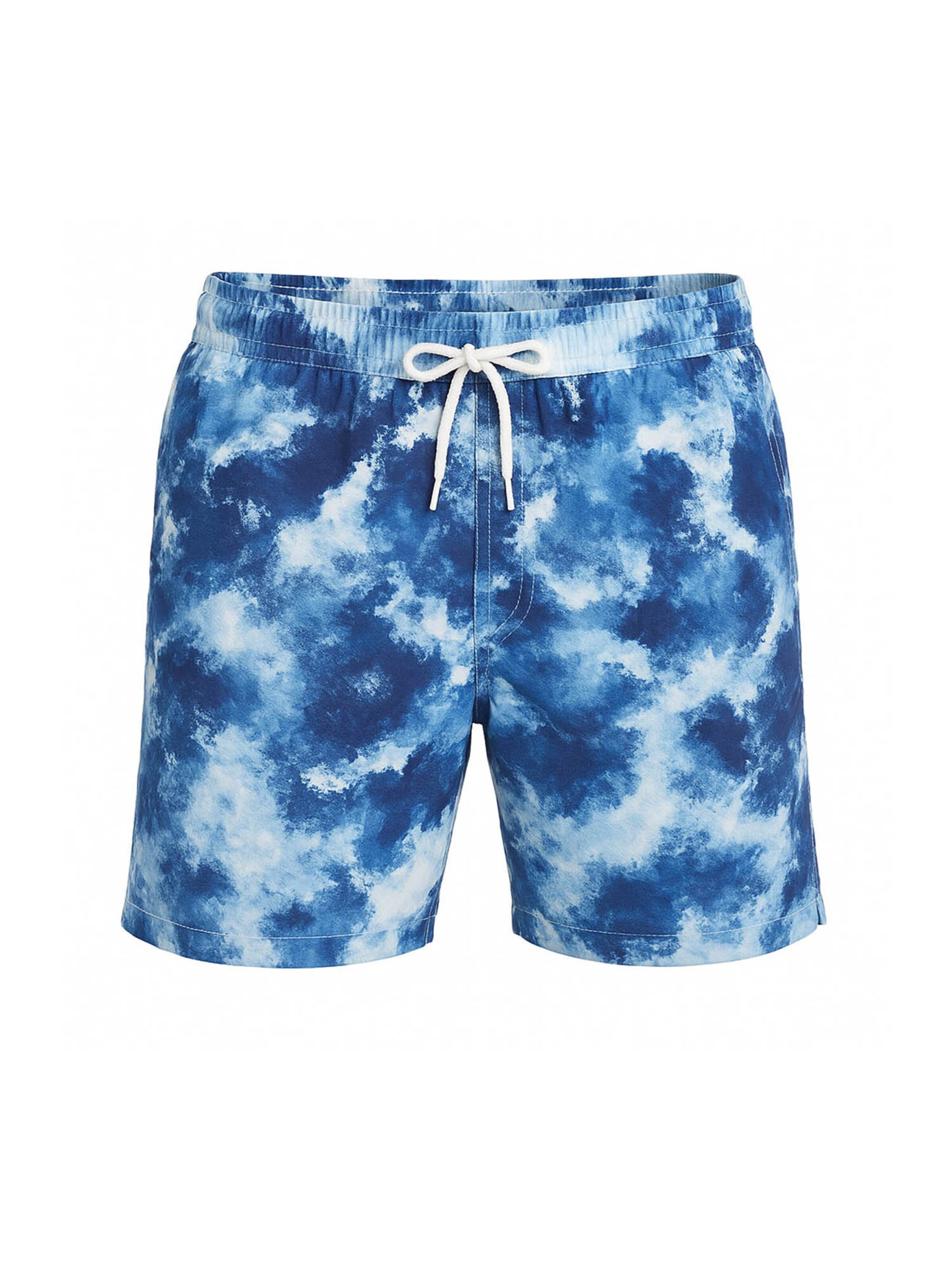 Blackspade Swimming shorts ' Denim Effect  ' in Blue: front