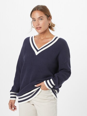 Wallis Pullover i blå: forside