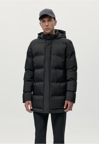 Born Living Yoga Tussenparka 'Saiko' in Zwart: voorkant