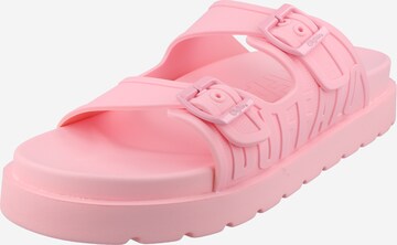 BUFFALO - Sapato aberto em rosa: frente