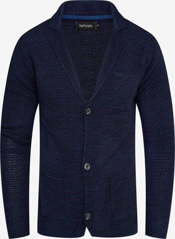 behype Knit Cardigan 'FELIAN' in Blue: front