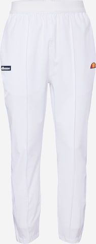 ELLESSE Slim fit Workout Pants 'Finn' in White: front