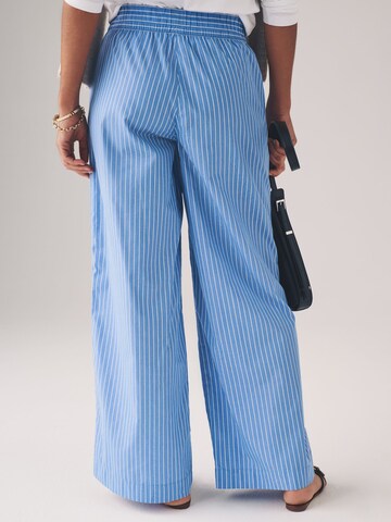 The Set Wide Leg Hose in Blau