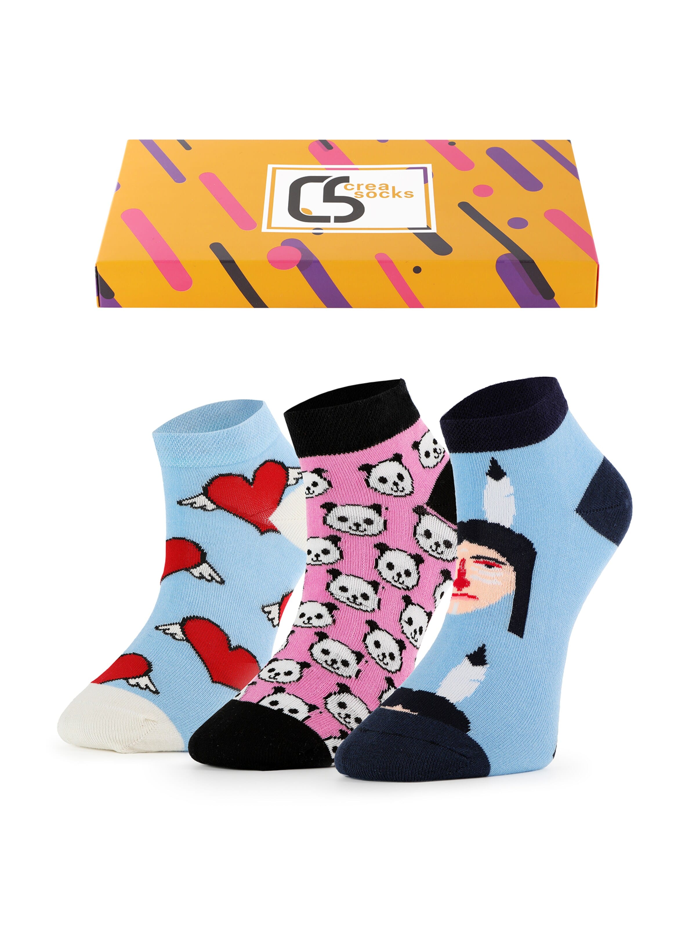 Chaussure basse 'Bunt' Crea Socks en mélange de couleurs : devant