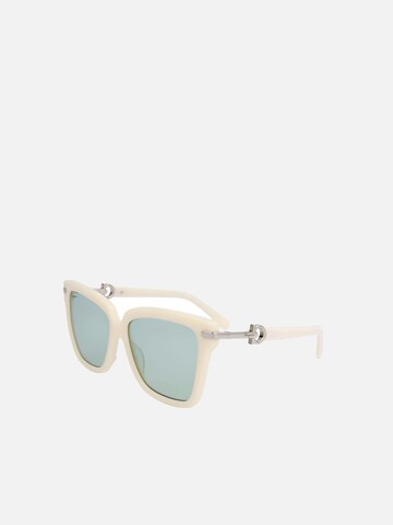 FERRAGAMO Sunglasses in Beige: front
