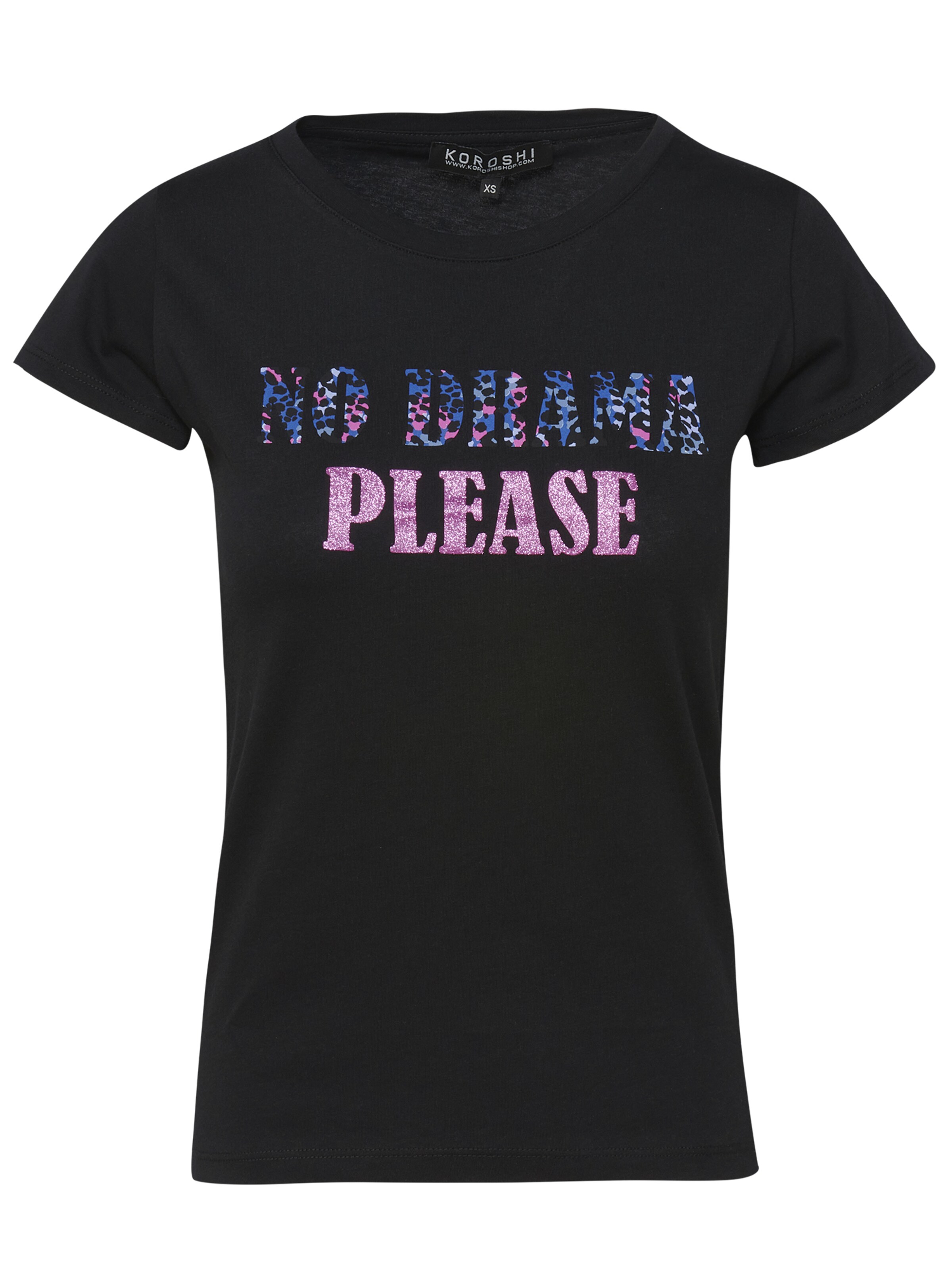 KOROSHI Shirt in Zwart: voorkant