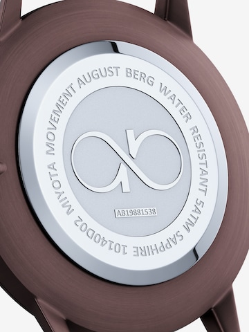 August Berg Analog Watch 'Serenity' in Brown