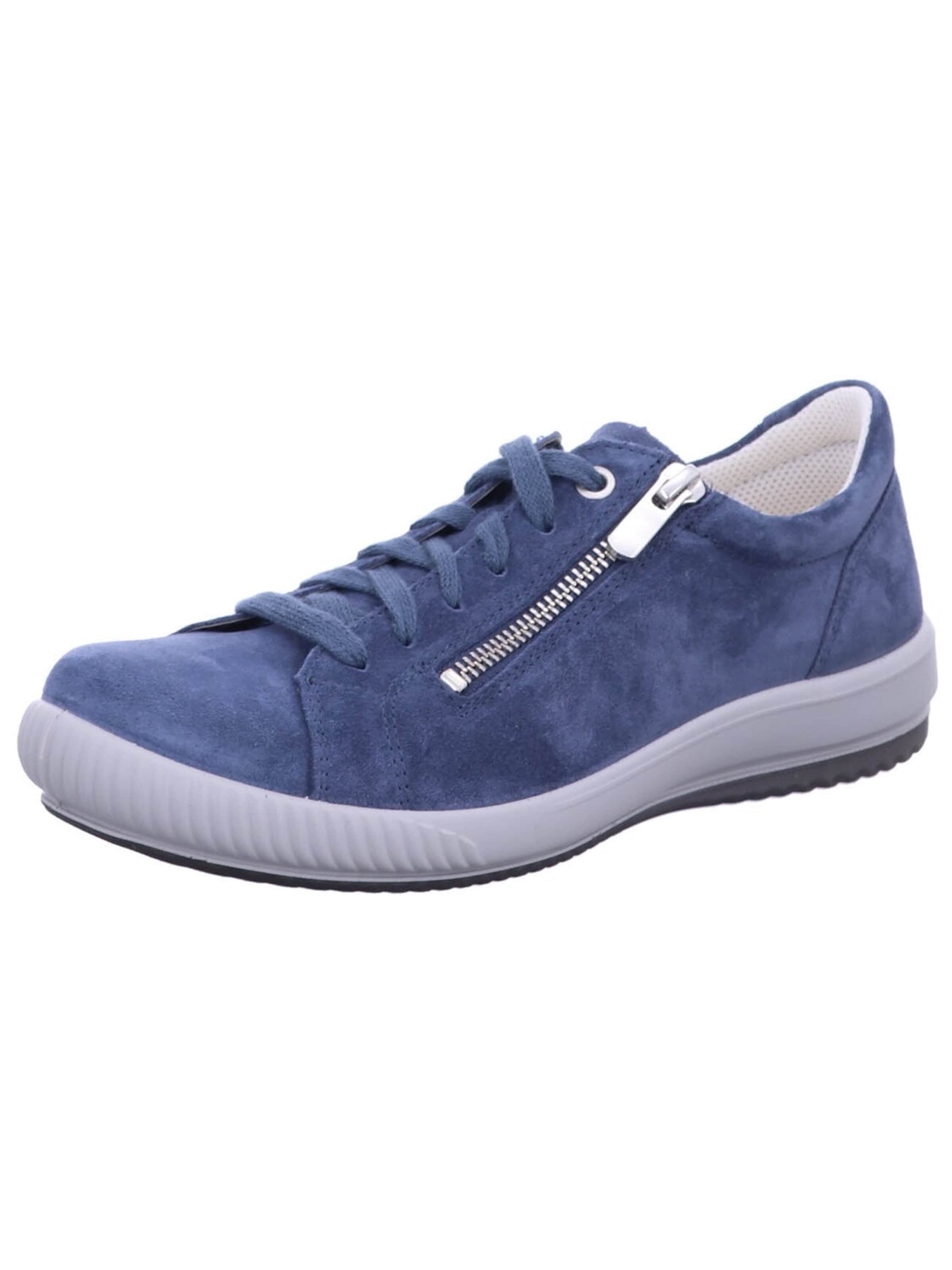 Legero Sneakers 'Schnürschuh Damen 2-001162 8600 Echtleder in blau' in Blue: front