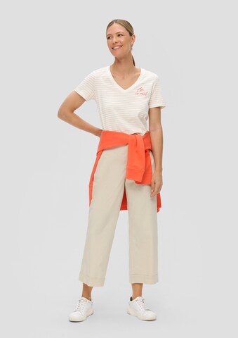 Loosefit Pantalon s.Oliver en beige : devant