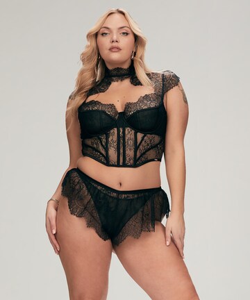 Hunkemöller - Cueca 'Camille' em preto: frente