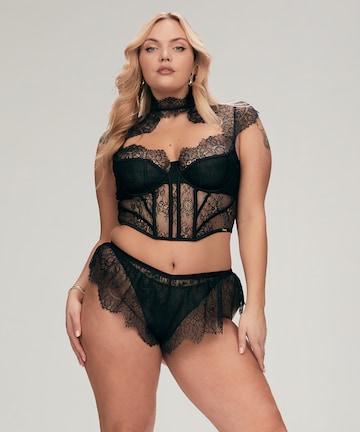 Slip 'Camille' di Hunkemöller in nero: frontale