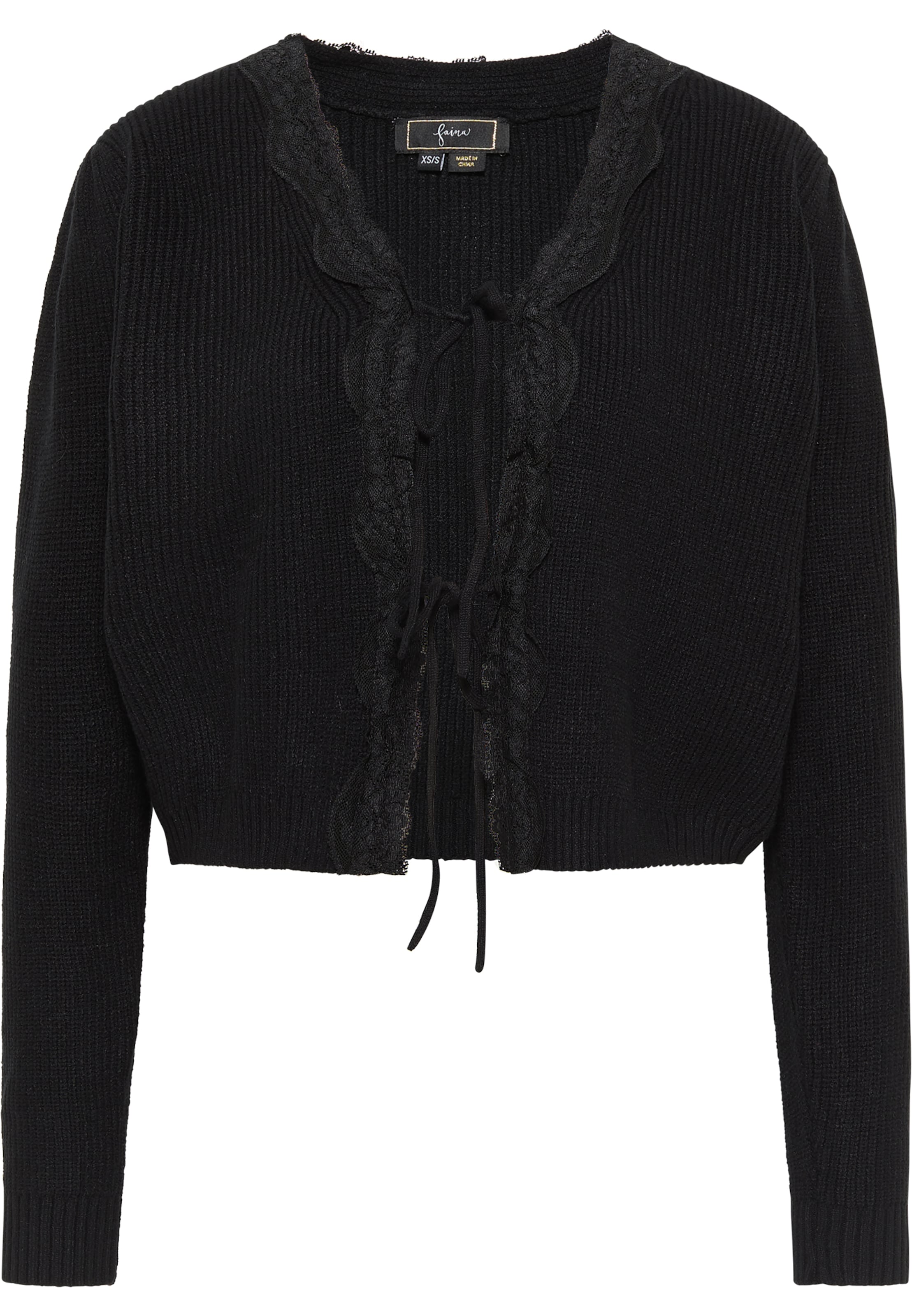 Pantalon faina en noir : devant