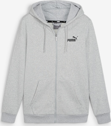 PUMA Zip-Up Hoodie in Grey: front