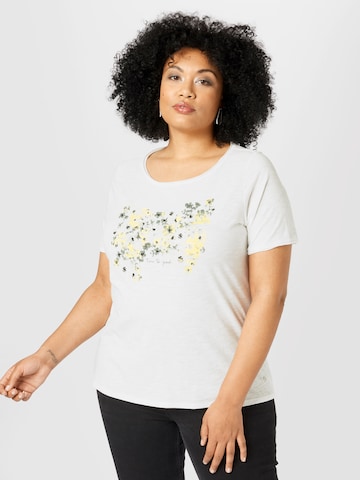 T-shirt Tom Tailor Women + en blanc : devant