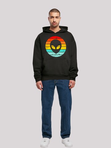 F4NT4STIC Sweatshirt 'Alien Retro Sonnenuntergang' in Schwarz