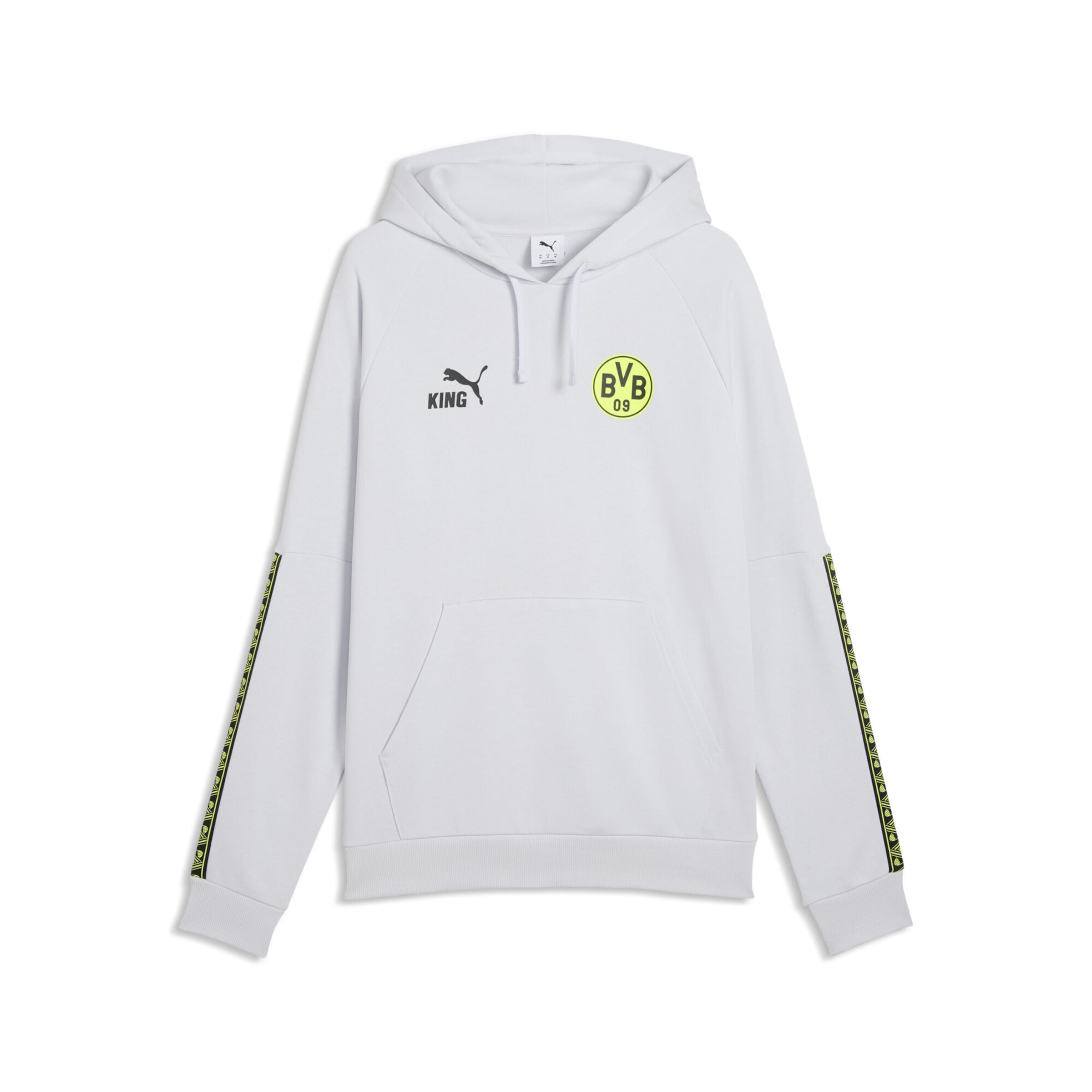 PUMA Sweatshirt 'Borussia Dortmund King' in Yellow / Light grey / Black, Item view