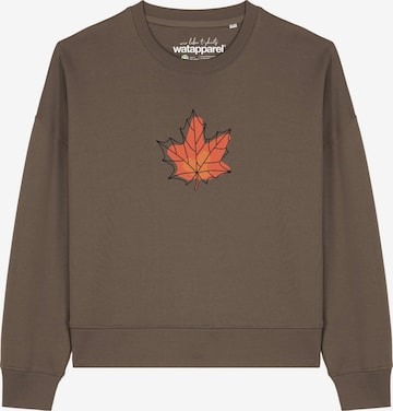 Felpa 'Herbst ' di Watapparel in marrone: frontale