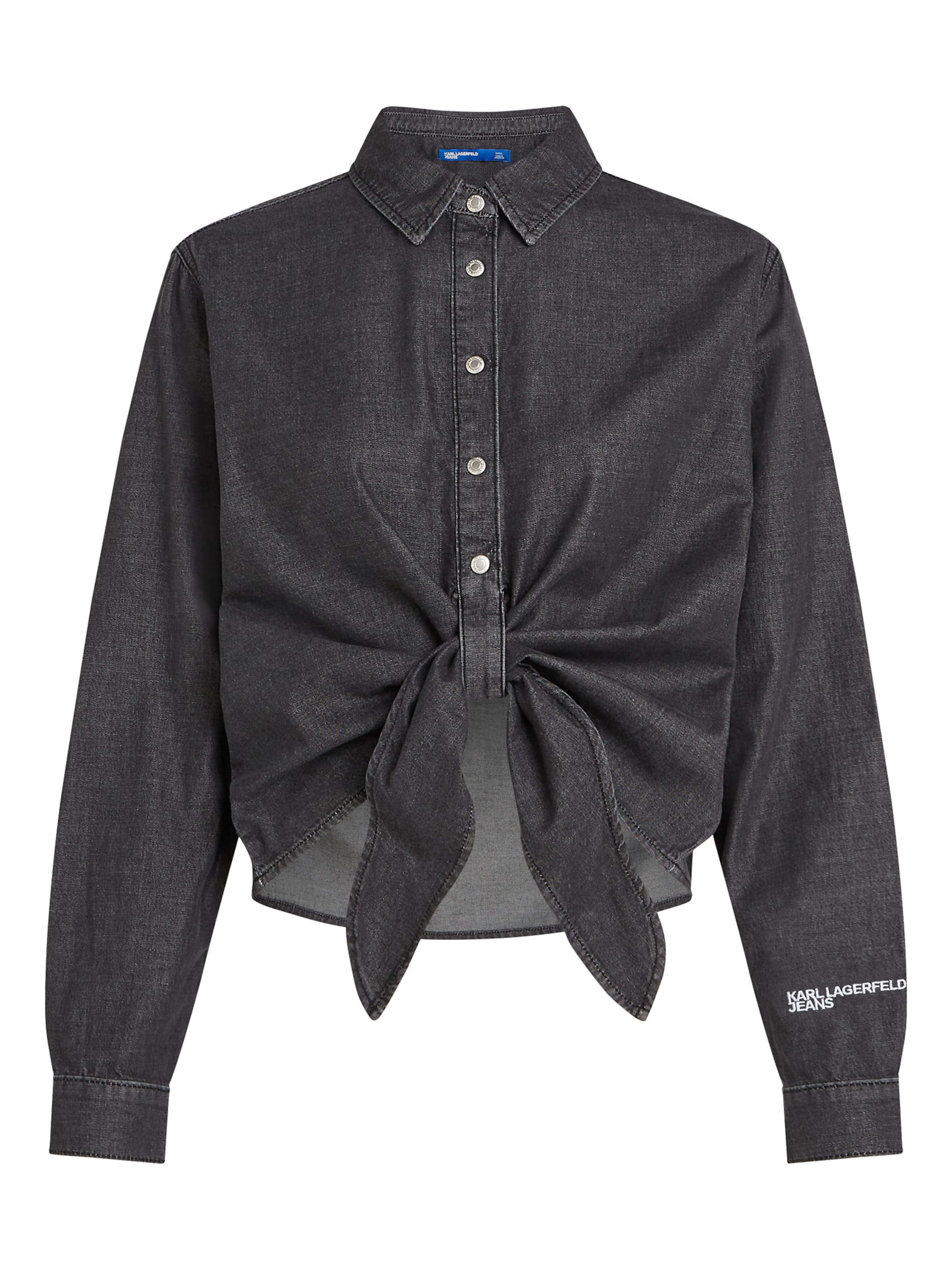 Bluză de la KARL LAGERFELD JEANS pe negru: față