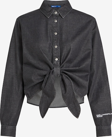 melns KARL LAGERFELD JEANS Blūze: no priekšpuses