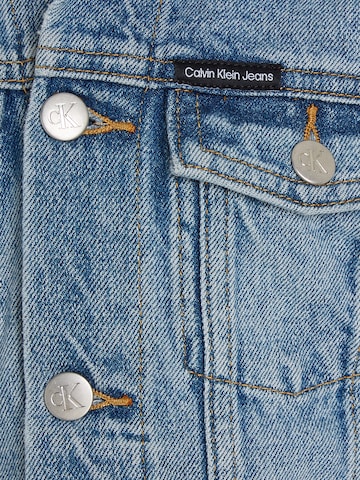 Calvin Klein Jeans Regular Between-Season Jacket 'Iconic' in Blue