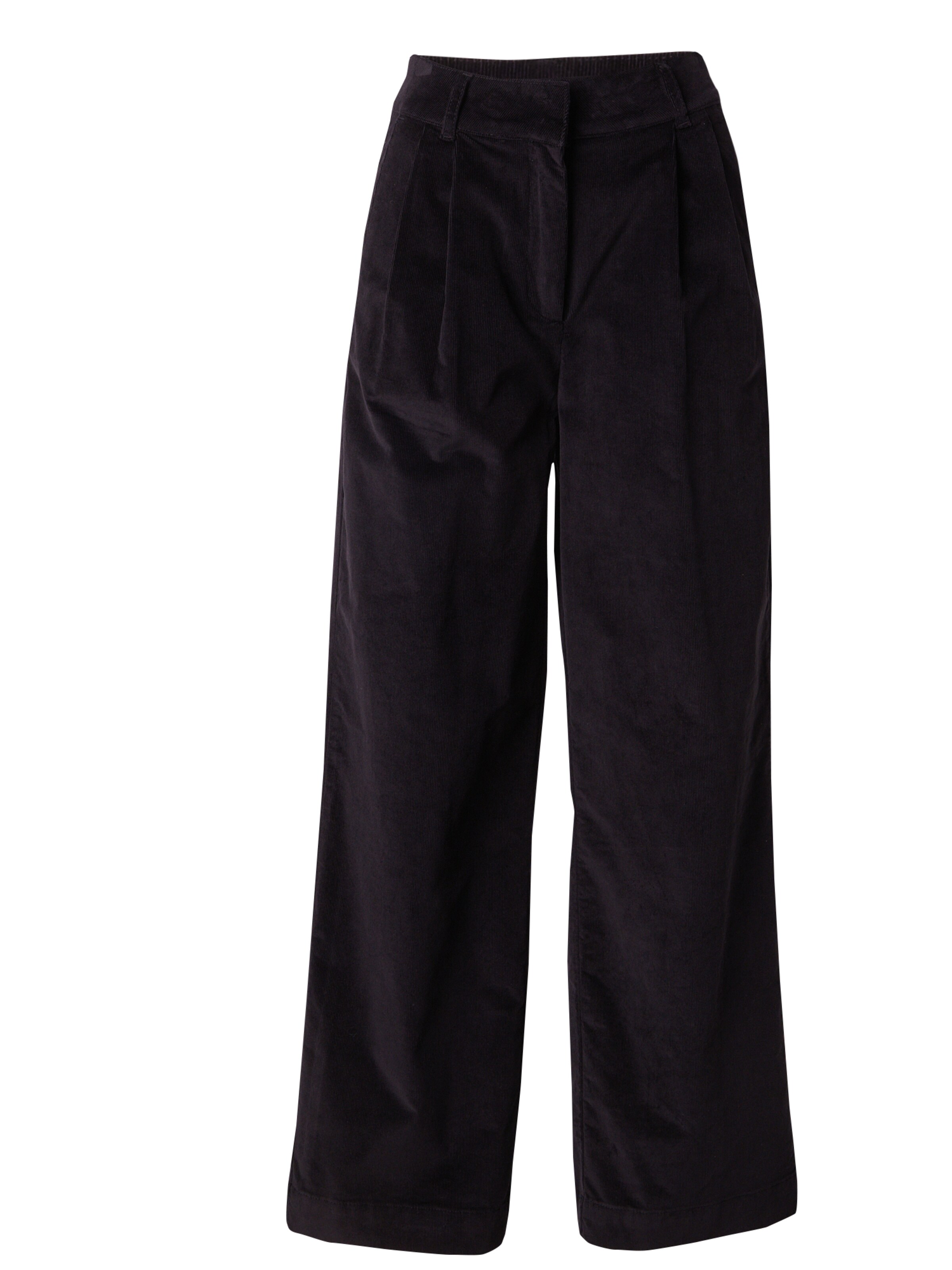 melns mazine Klasiskas bikses 'Niona': no priekšpuses