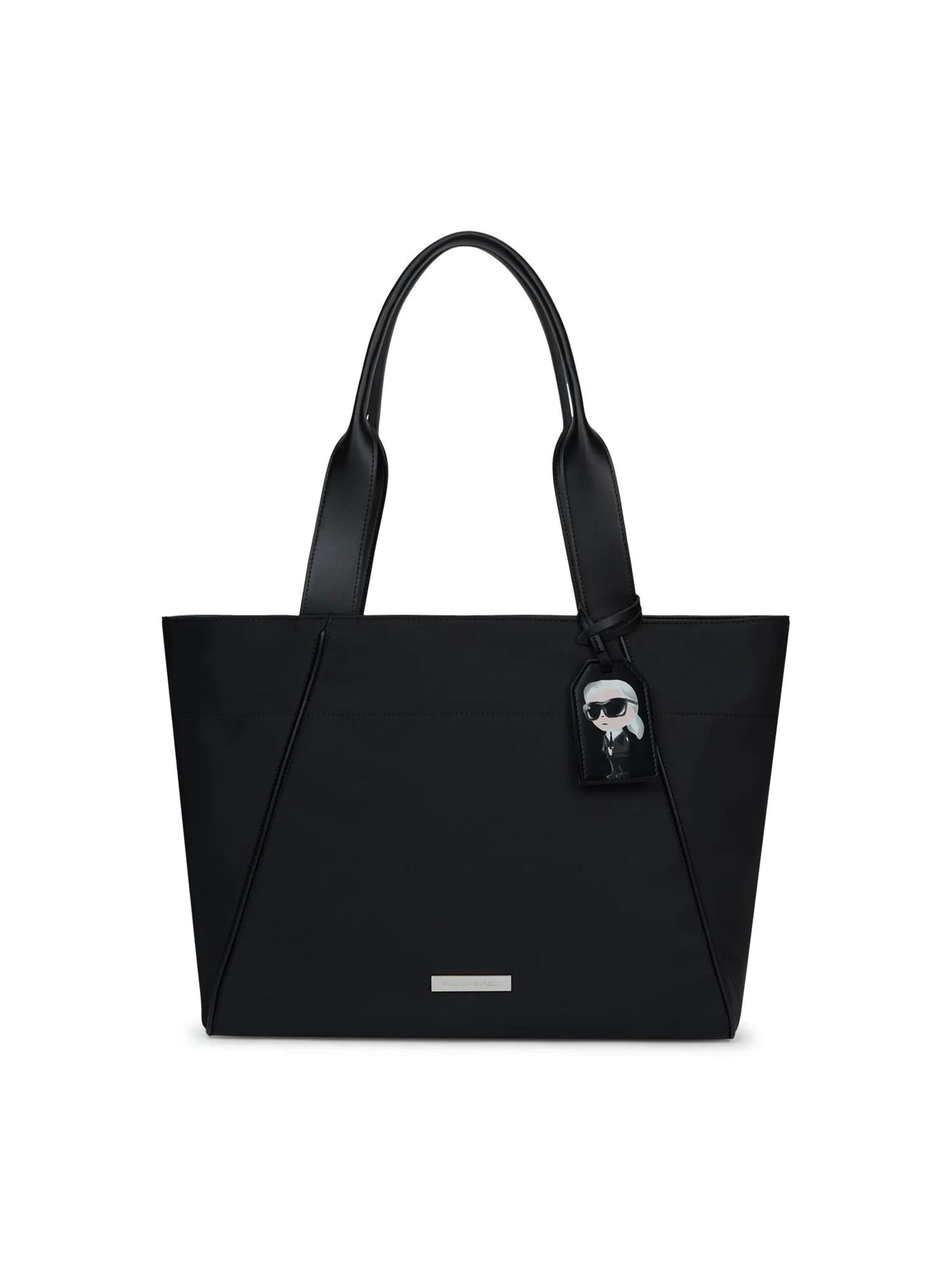 Karl Lagerfeld Shopper táska 'Ikon' - fekete: elől