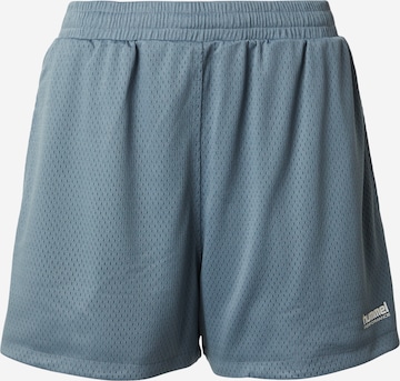 Pantaloni sport 'PULSE' de la Hummel pe albastru: față
