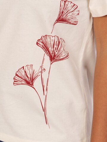 Life-Tree Shirt 'Shirt "Fairwear Organic" Ginkgo'‌‌‌‌‌‌ in Weiß