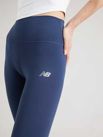 new balance Skinny Fit Спортен панталон 'Essentials Harmony' в синьо