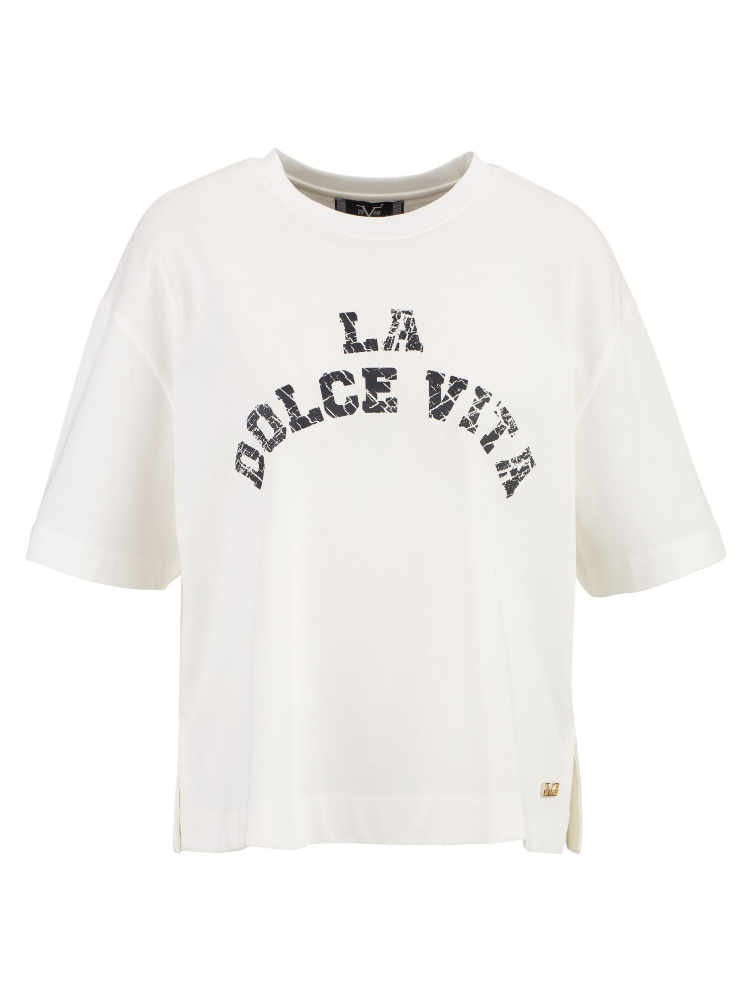 19V69 ITALIA Póló 'Petonia Marina' - fehér: elől