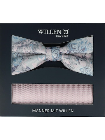 WILLEN Bow Tie 'Set Floral/ Uni' in Pink