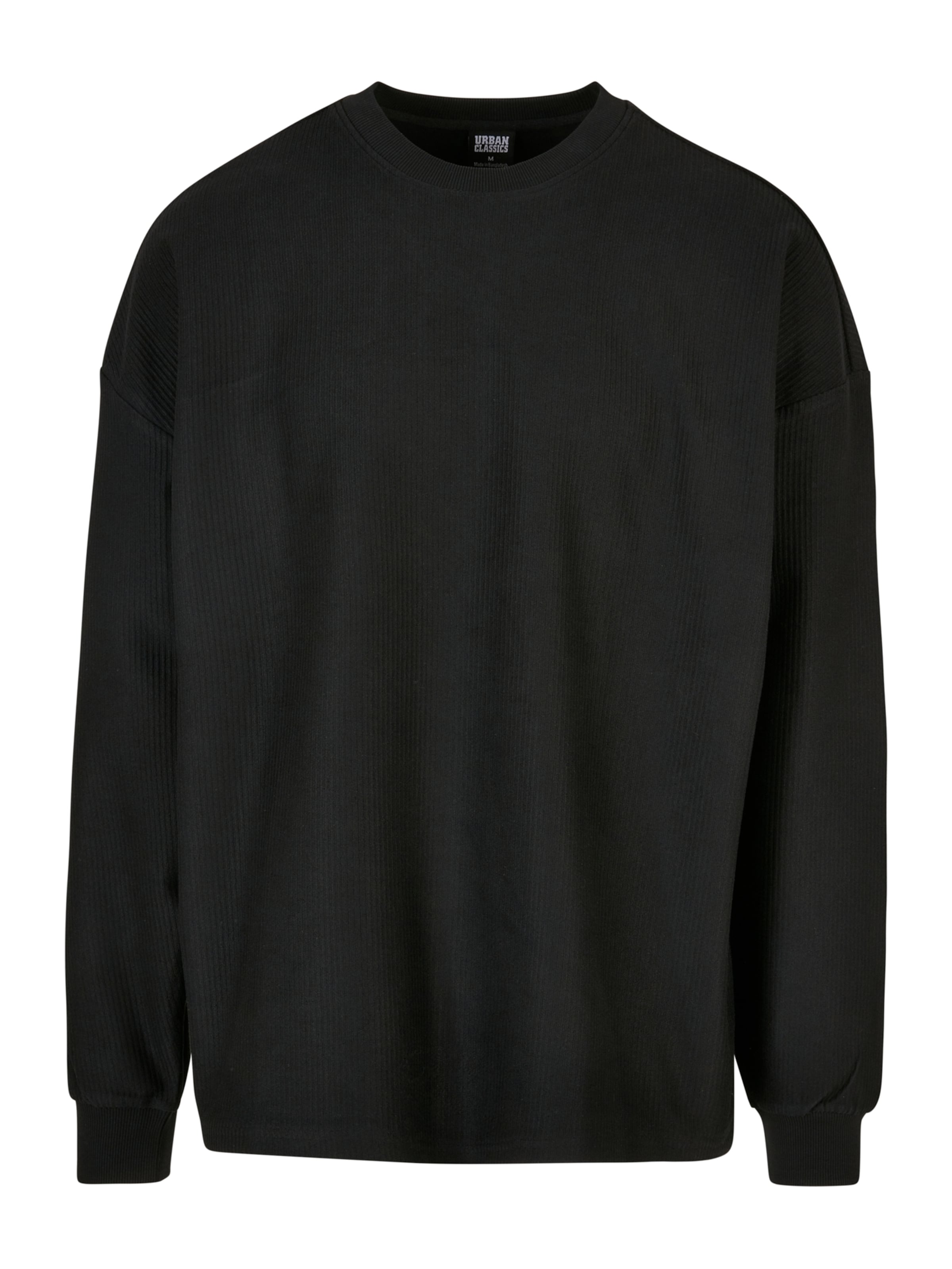 Urban Classics Sweatshirt in Black: front