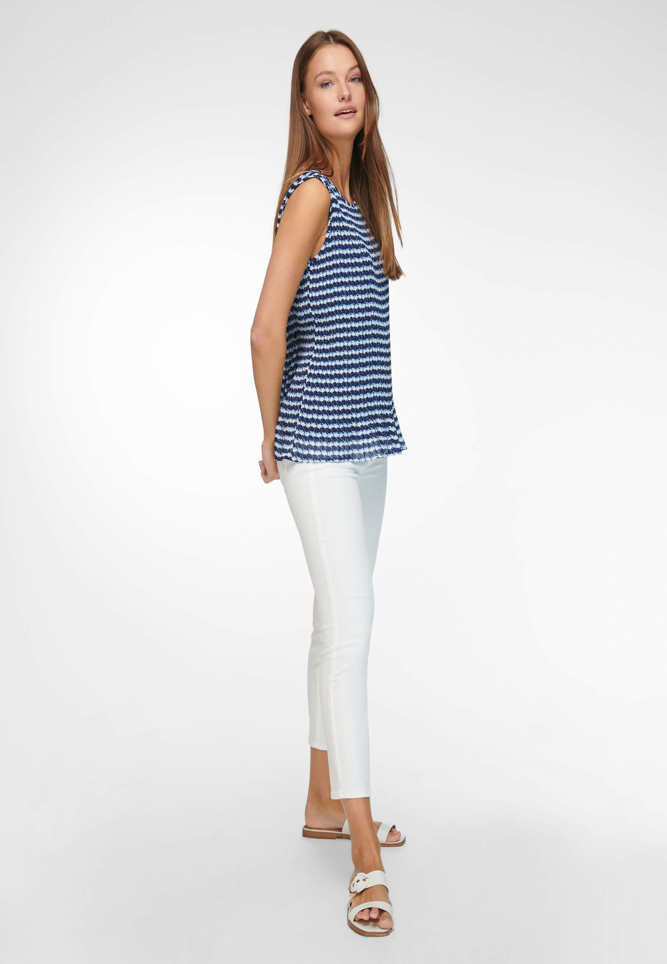 Frauen Shirts & Tops Uta Raasch Blusentop Sleeveless blouse with lining in Blau - OZ66886 Frauen Shirts & Tops Uta Raasch Blusentop Sleeveless blouse with lining in Blau - OZ66886