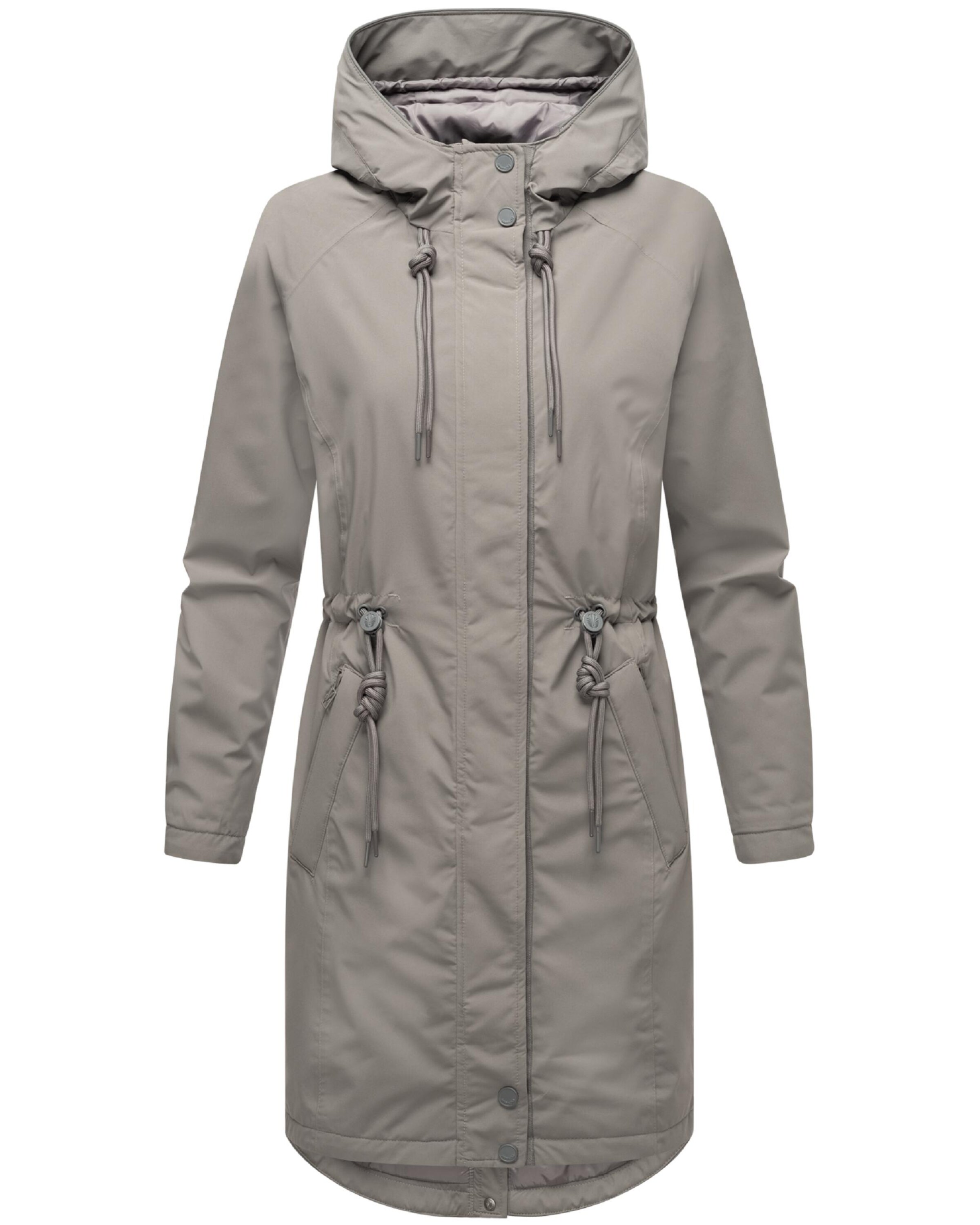 MARIKOO Kevad-sügismantel 'Megumii 16', värv hall: eest vaates