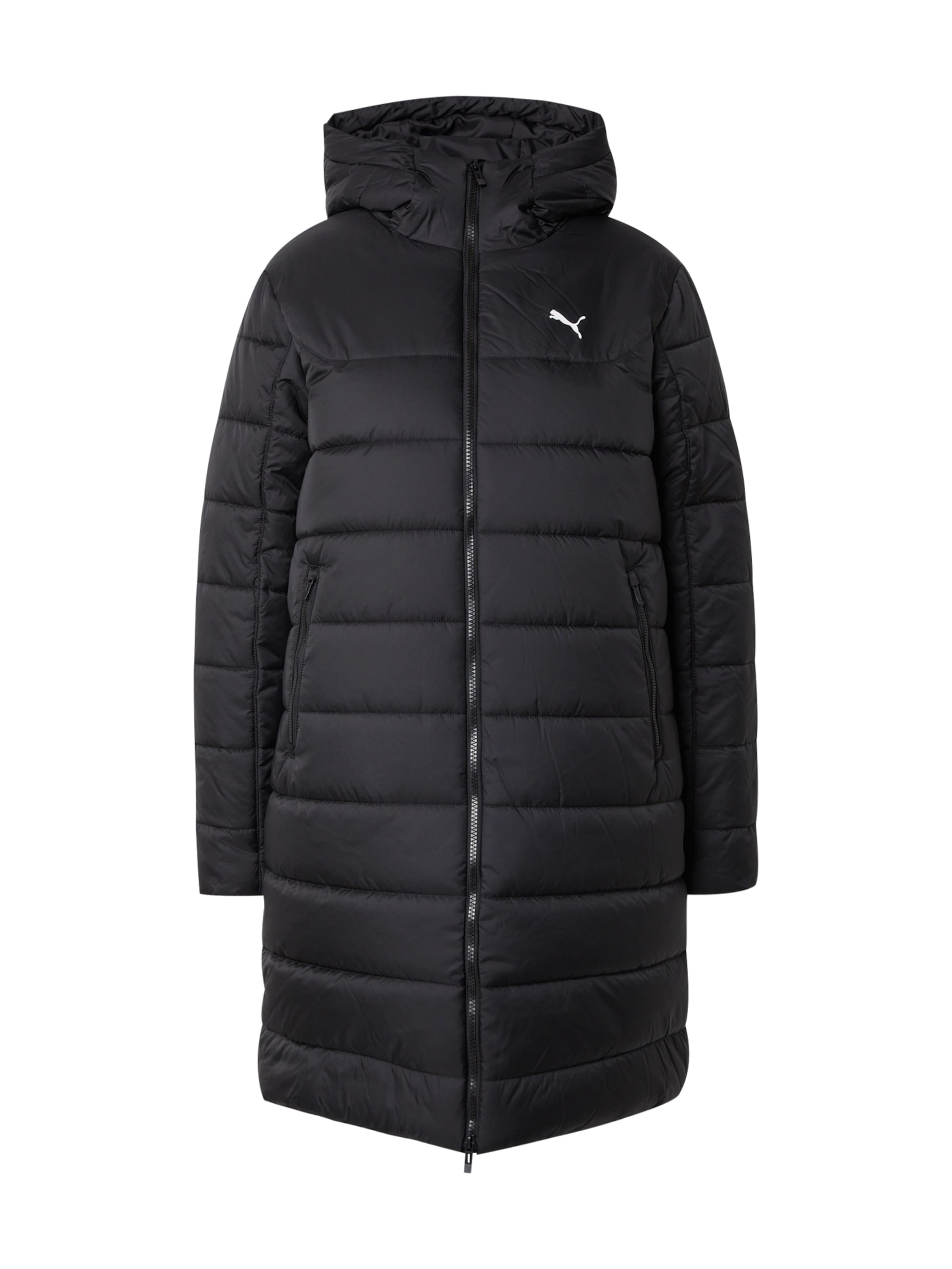 PUMA Αθλητικό μπουφάν 'ESS' σε μαύρο: μπροστά