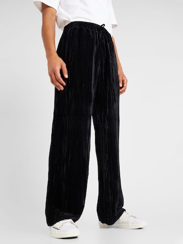 J.Lindeberg Wide leg Broek 'Noah' in Zwart: voorkant