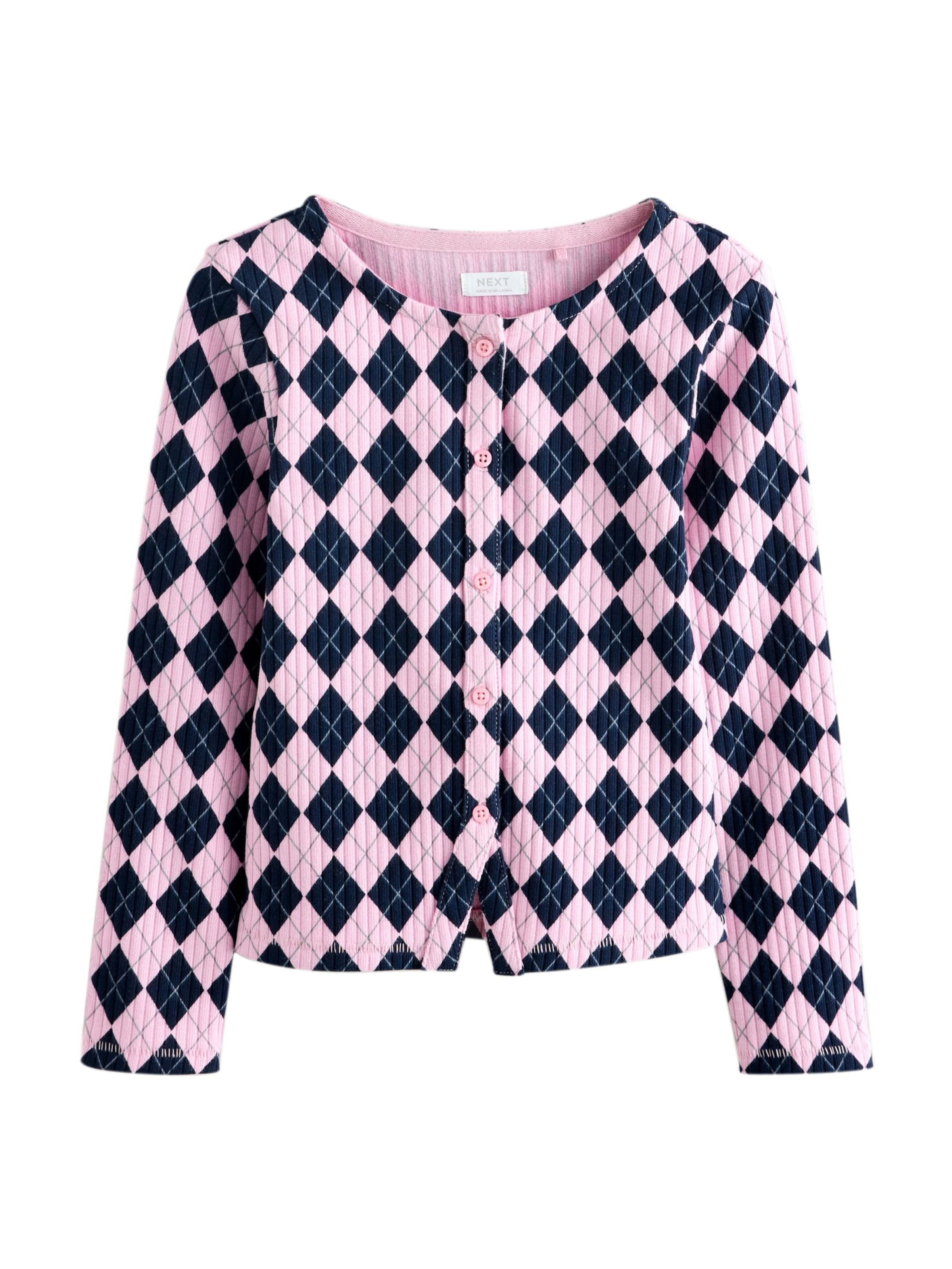 Next Плетена жилетка в розово: отпред