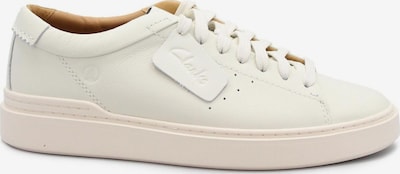 CLARKS Niske tenisice 'CLARKS CRAFT SWIFT white leather bianco scarpe uomo sneakers pelle lacci' veličine 41 u bijela, Pregled proizvoda