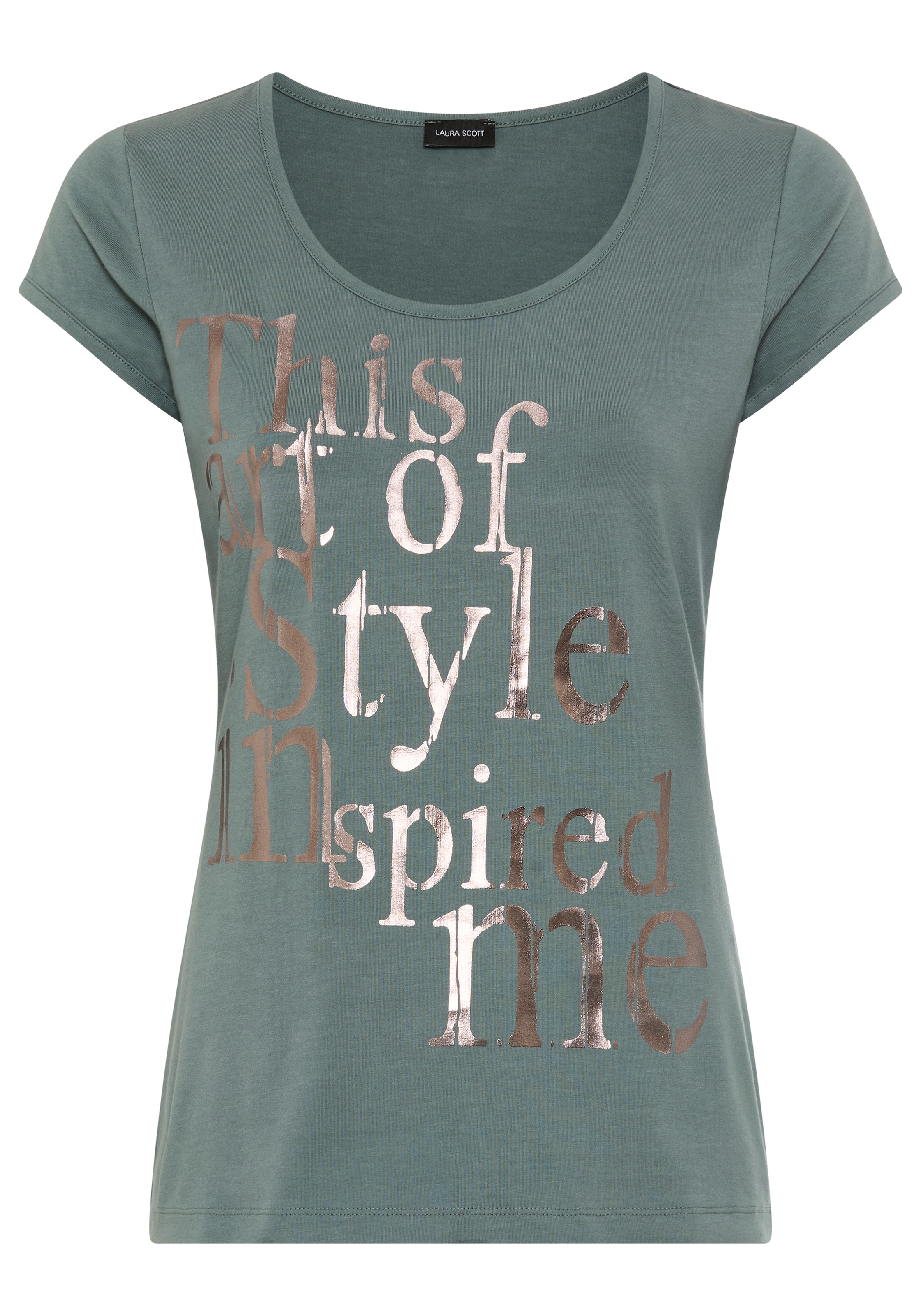 LAURA SCOTT T-Shirt in Grün: Vorderseite