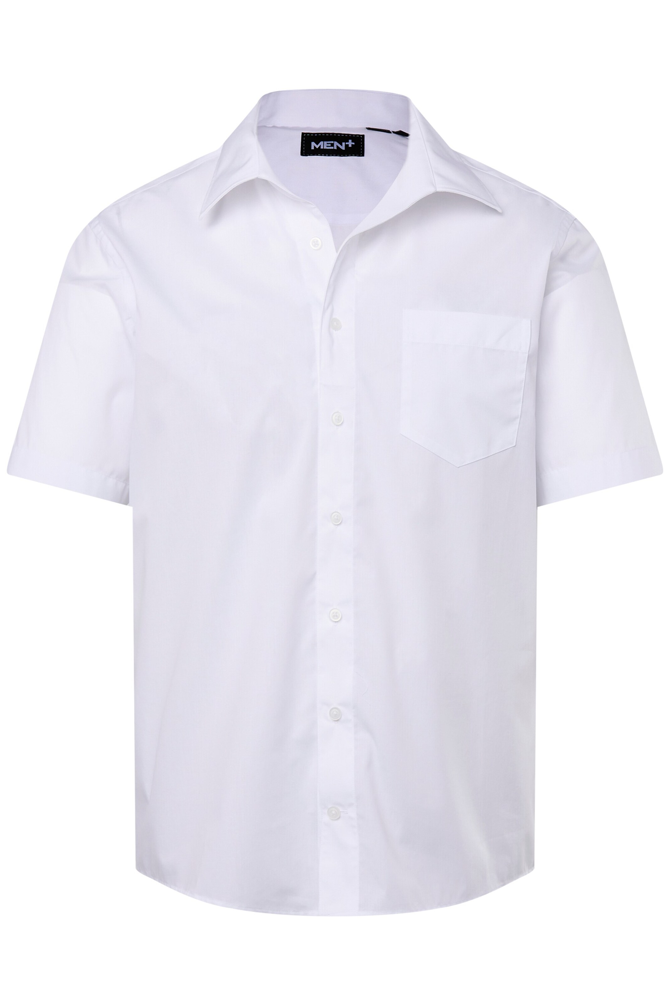 Men Plus Hemd in Weiß: Vorderseite