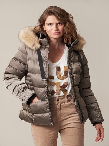 Veste mi-saison 'Ginnie' Deeluxe en gris : devant