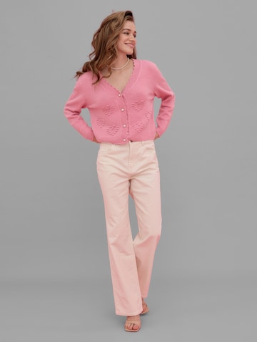 Vero Moda Collab Strickjacke 'Kae' in Pink