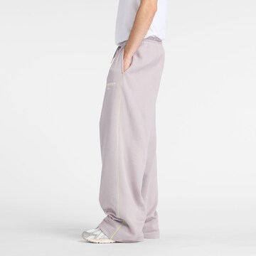 new balance Wide leg Sportbroek 'Trackside Fleece Pant' in Grijs