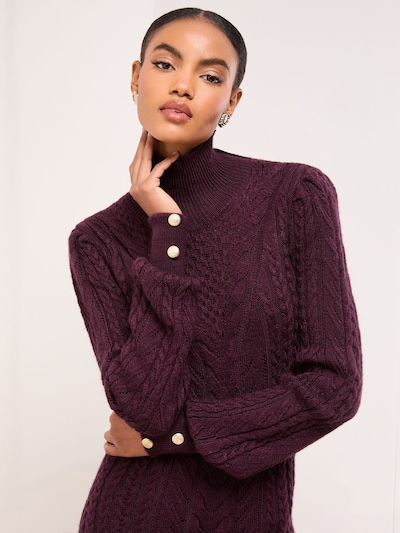 Lipsy Трикотажное платье в Цвет бургунди, Обзор товара