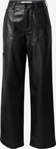 Tommy Jeans Wide leg Pants 'Daisy' in Black: front